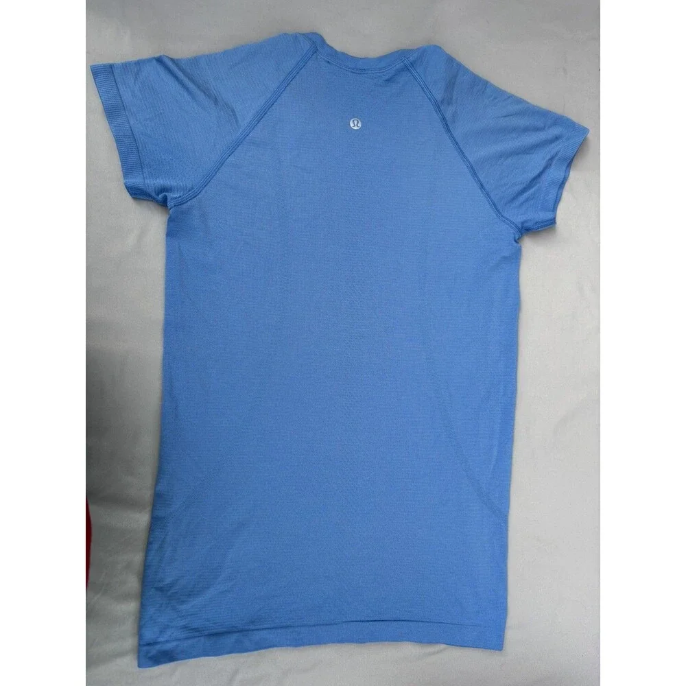 Lululemon Swiftly Tech 2.0 Shirt Womens Blue Short Sleeve Running Tee Top